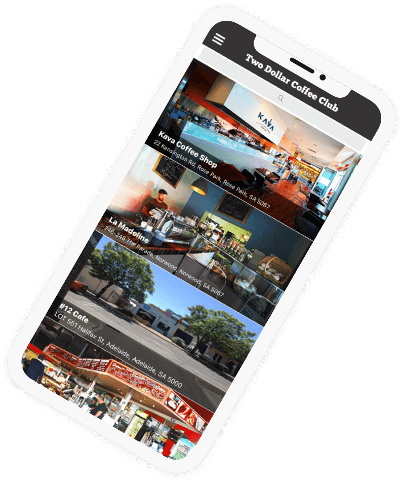 Two dollar coffee club loyalty app 2