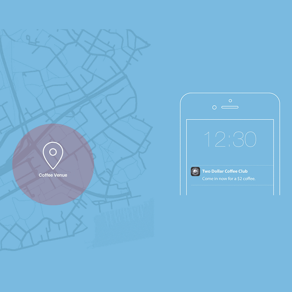 Two dollar coffee club geofence